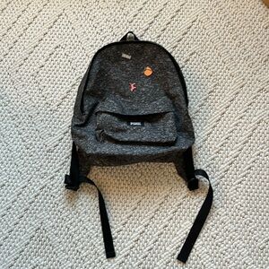Victoria secret pink mini backpack grey with pins BNWT
